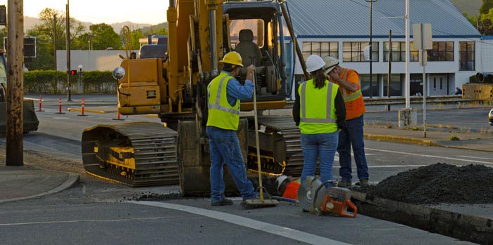 trenching for utilities